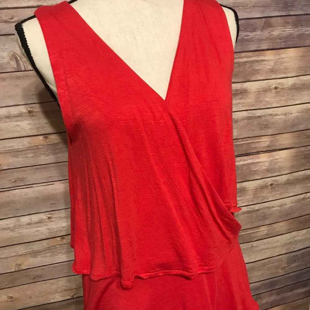 Anthropologie Delta top coral large